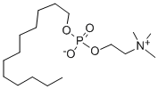 structure of CAS# 29557-51-5, 2-[[(Dodecyloxy)Hydroxyphosphinyl]Oxy]-N,N,N-Trimethyl-Ethanaminium Inner Salt;Dodecyl 2-Trimethylammonioethyl Phosphate;Lauryl 2-Trimethylammonioethyl Phosphate;Choline, Hydroxide, Dodecyl Hydrogen Phosphate, Inner Salt (8Ci)
