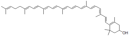 CAS#: 29558-16-5， cis-Rubixanthin