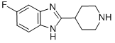 structure of CAS# 295790-49-7, 6-Fluoro-2-(4-Piperidinyl)-1H-Benzimidazole;5-Fluoro-2-Piperidin-4-Yl-1H-Benzimidazole(SALTDATA: 2Hcl);5-FLUORO-2-(PIPERIDIN-4-YL)-1H-BENZO[D]IMIDAZOLE;5-FLUORO-2-PIPERIDIN-4-YL-1H-BENZOIMIDAZOLE