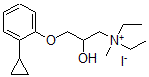 CAS 登录号:29632-48-2, 3-(2-环丙基苯氧基)-N,N-二乙基-2-羟基-N-甲基-1-丙铵碘化物
