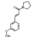 CAS#: 29647-01-6， (2E)-3-(3-Methoxyphenyl)-1-(1-Pyrrolidinyl)-2-Propen-1-One