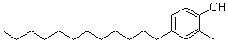 structure of CAS# 29665-59-6, 4-Dodecyl-2-Methylphenol;4-Dodecyl-2-methylphenol #;4-N-DODECYL-O-CRESOL;MFCD00191639