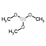 structure of CAS# 29671-18-9, Trimethyl antimonite;Antimony(III) methoxide;Trimethoxyantimony;Trimethoxystibine