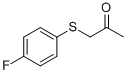 structure of CAS# 2968-13-0, (4-Fluorophenylthio)Acetone;1-[(4-Fluorophenyl)Thio]Propan-2-One;1-[(4-Fluorophenyl)Thio]Acetone;St5407107