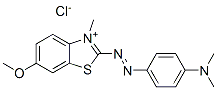 CAS#: 29767-87-1， 2-[[4-(Dimethylamino)Phenyl]Azo]-6-Methoxy-3-Methylbenzothiazolium Chloride