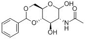 structure of CAS# 29776-43-0, 2-(Acetylamino)-2-Deoxy-4,6-O-(Phenylmethylene)-D-Glucopyranose