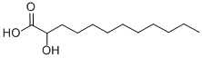 structure of CAS# 2984-55-6, 2-Hydroxy-Dodecanoic Acid;2-Hydroxylauric Acid;Nsc39025