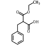 structure of CAS# 2985-39-9, 2-Benzyl-3-Ethoxy-3-Oxopropanoic Acid;2-benzyl-3-ethoxy-3-oxopropanoic acid;2-BENZYL-MALONICACIDMONOETHYLESTER;ChemDiv2_000510