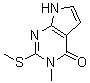 CAS#: 29877-79-0， 3,7-Dihydro-3-Methyl-2-(Methylthio)-4H-Pyrrolo[2,3-d]Pyrimidin-4-One