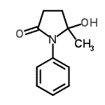 CAS#: 29879-80-9， 5-Hydroxy-5-Methyl-1-Phenyl-2-Pyrrolidinone