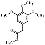 结构式 CAS# 2989-06-2, 甲基(3,4,5-三甲氧基苯基)乙酸酯