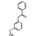 结构式 CAS# 29955-26-8, 2-(3-甲氧基苯基)-1-苯乙酮