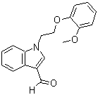 structure of CAS# 299936-03-1, 1-[2-(2-Methoxy-Phenoxy)-Ethyl]-1H-Indole-3-Carbaldehyde;1-[2-(2-Methoxyphenoxy)Ethyl]-1H-Indole-3-Carbaldehyde(SALTDATA: FREE);1-[2-(2-METHOXY-PHENOXY)-ETHYL]-1H-INDOLE-3-CARBALDEHYDE