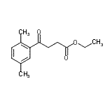 structure of CAS# 30005-21-1, Ethyl 4-(2,5-Dimethylphenyl)-4-Oxobutanoate;ethyl 4-(2,5-dimethylphenyl)-4-oxobutyrate