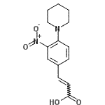 CAS 登录号：300541-92-8， (2E)-3-[3-硝基-4-(1-哌啶基)苯基]丙烯酸