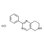 CAS#: 300552-48-1， 2-Phenyl-5,6,7,8-Tetrahydropyrido[4,3-d]Pyrimidine Hydrochloride (1:1)