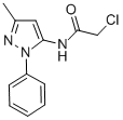 structure of CAS# 300727-15-5, 2-Chloro-N-(3-Methyl-1-Phenyl-1H-Pyrazol-5-Yl)Acetamide;2-CHLORO-N-(3-METHYL-1-PHENYL-1H-PYRAZOL-5-YL)ACETAMIDE;5-(2-Chloroacetamido)-3-Methyl-1-Phenyl-1H-Pyrazole;5-(2-CHLOROACETAMIDO)-3-METHYL-1-PHENYLPYRAZOLE