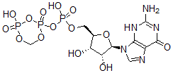 CAS#: 30100-88-0， [(2R,3S,4R,5R)-5-(2-Amino-6-Oxo-3H-Purin-9-Yl)-3,4-Dihydroxyoxolan-2-Yl]Methyl (4-Hydroxy-2,4-Dioxo-1,3,5-Trioxa-2,4-Diphosphacyclohex-2-Yl) Hydrogen Phosphate