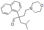 CAS 登录号:30120-90-2, 4-甲基-2-(2-吗啉-4-基乙基)-2-萘-1-基戊醛