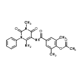 CAS#: 301206-01-9， 4-[(6-Amino-3-Methyl-2,4-Dioxo-1-Phenyl-1,2,3,4-Tetrahydro-5-Pyrimidinyl)Carbamoyl]-2,6-Dimethylphenyl Acetate