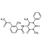 CAS#: 301206-03-1， 3-[(6-Amino-3-Methyl-2,4-Dioxo-1-Phenyl-1,2,3,4-Tetrahydro-5-Pyrimidinyl)Carbamoyl]-2-Methylphenyl Acetate