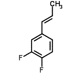 CAS#: 301308-13-4， 1,2-Difluoro-4-[(1E)-1-Propen-1-Yl]Benzene