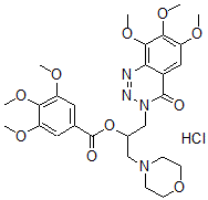 CAS#: 30271-90-0， [1-Morpholin-4-Yl-3-(6,7,8-Trimethoxy-4-Oxo-1,2,3-Benzotriazin-3-Yl)Propan-2-Yl] 3,4,5-Trimethoxybenzoate Hydrochloride