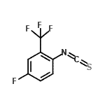structure of CAS# 302912-41-0, 4-Fluoro-1-Isothiocyanato-2-(Trifluoromethyl)Benzene;4-Fluoro-2-(trifluoromethyl)phenyl;4-Fluoro-2-(trifluoromethyl)phenylisothiocyanate;isothiocyanate
