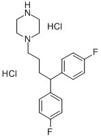 CAS 登录号：30297-96-2， 1-[4,4-二(4-氟苯基)丁基]哌嗪二盐酸盐