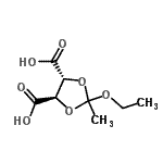 CAS#: 303033-01-4， (4R,5R)-2-Ethoxy-2-Methyl-1,3-Dioxolane-4,5-Dicarboxylic Acid
