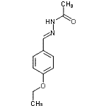 structure of CAS# 303087-77-6, N'-[(E)-(4-Ethoxyphenyl)Methylene]Acetohydrazide;(E)-N'-(4-ethoxybenzylidene)acetohydrazide;N'-[(1E)-(4-ethoxyphenyl)methylidene]acetohydrazide