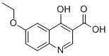 结构式 CAS# 303121-10-0, 6-乙氧基-4-羟基-喹啉-3-羧酸