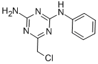 structure of CAS# 30355-60-3, 6-(Chloromethyl)-N-Phenyl-1,3,5-Triazine-2,4-Diamine;[4-Amino-6-(Chloromethyl)-S-Triazin-2-Yl]-Phenyl-Amine;Nsc89736;S-Triazine, 2-Amino-4-Anilino-6-(Chloromethyl)-