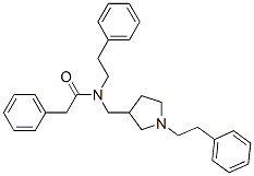 CAS#: 30380-61-1， 2-Phenyl-N-(2-Phenylethyl)-N-[[1-(2-Phenylethyl)Pyrrolidin-3-Yl]Methyl]Acetamide