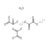 structure of CAS# 304675-55-6, Europium(3+) Ethanedioate Hydrate (2:3:1);Europium(III) oxalate hydrate;574228_ALDRICH