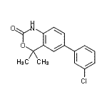 CAS#: 304853-28-9， 6-(3-Chlorophenyl)-4,4-Dimethyl-1,4-Dihydro-2H-3,1-Benzoxazin-2-One