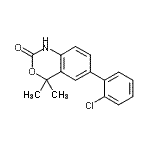 CAS#: 304854-37-3， 6-(2-Chlorophenyl)-4,4-Dimethyl-1,4-Dihydro-2H-3,1-Benzoxazin-2-One