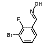 structure of CAS# 304876-62-8, (E)-1-(3-Bromo-2-Fluorophenyl)-N-Hydroxymethanimine;(E)-N-[(3-BROMO-2-FLUOROPHENYL)METHYLIDENE]HYDROXYLAMINE