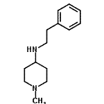 structure of CAS# 30508-81-7, 1-Methyl-N-(2-Phenylethyl)-4-Piperidinamine;(1-Methyl-piperidin-4-yl)-phenethyl-amine;(1-Methyl-piperidin-4-yl)-phenethylamine OXALATE;1-methyl-N-(2-phenylethyl)-4-piperidinamine