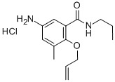 CAS#: 30509-93-4， 5-Amino-3-Methyl-2-Prop-2-Enoxy-N-Propylbenzamide Hydrochloride