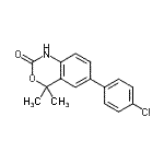 CAS#: 305799-74-0， 6-(4-Chlorophenyl)-4,4-Dimethyl-1,4-Dihydro-2H-3,1-Benzoxazin-2-One