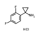 CAS#: 305806-38-6， 1-(2,4-Difluorophenyl)Cyclopropanamine Hydrochloride (1:1)