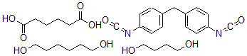 CAS#: 30662-91-0， Hexanedioic acid, polymer with 1,4-butanediol, 1,6-hexanediol and 1,1'-methylenebis(4-isocyanatobenzene)