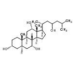 CAS#: 30673-09-7， (3alpha,5alpha,7alpha,8xi,12alpha)-Cholestane-3,7,12,23-Tetrol
