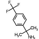structure of CAS# 306761-54-6, 2-[4-(Trifluoromethyl)Phenyl]-2-Propanamine;1-[4-(Trifluoromethyl)phenyl]-1-methylethylamine;1-Methyl-1-(4-trifluoromethylphenyl)ethylamine;2-[4-(trifluoromethyl)phenyl]prop-2-ylamine