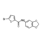 CAS#: 306766-58-5， N-(1,3-Benzodioxol-5-Yl)-5-Bromo-2-Furamide