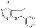 structure of CAS# 306934-78-1, 4-Chloro-5-Methyl-6-Phenylthieno[2,3-d]Pyrimidine;4-CHLORO-5-METHYL-6-PHENYLTHIENO[2,3-D]PYRIMIDINE;4-CHLORO-5-METHYL-6-PHENYLTHIENO[2,3-D]P