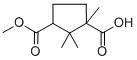 structure of CAS# 306935-15-9, 3-(Methoxycarbonyl)-1,2,2-Trimethylcyclopentane-1-Carboxylic Acid;3-(METHOXYCARBONYL)-1,2,2-TRIMETHYLCYCLOPENTANE-1-CARBOXYLIC ACID;3-(METHOXYCARBONYL)-1,2,2-TRIMETHYLCYCLOPENTANECARBOXYLIC ACID
