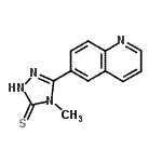 CAS#: 306935-38-6， 4-Methyl-5-(6-Quinolinyl)-2,4-Dihydro-3H-1,2,4-Triazole-3-Thione