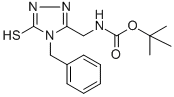 CAS#: 306935-43-3， 4-Benzyl-5-(N-Tert-Butoxycarbonylaminomethyl)-1,2,4-Triazole-3-Thiol